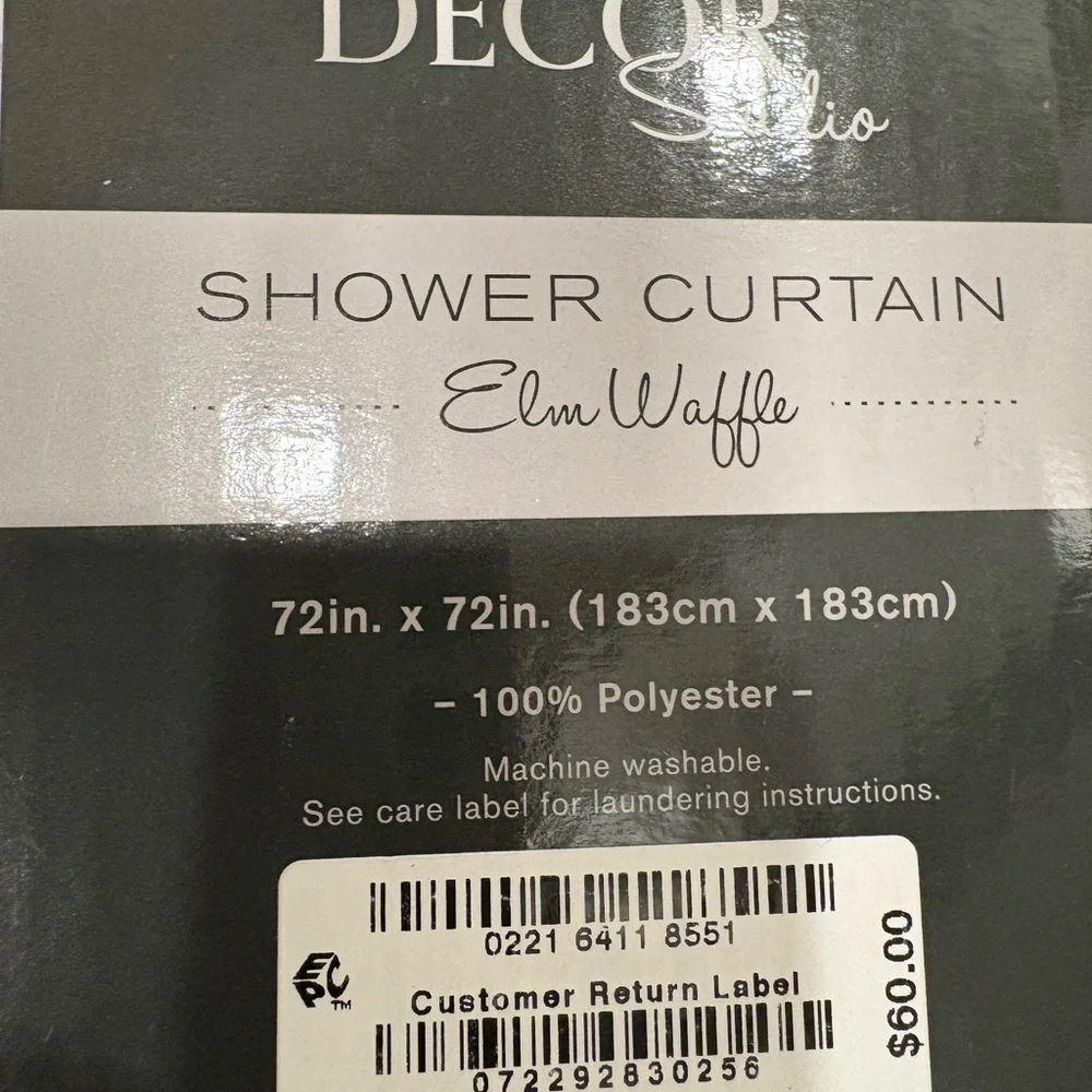 ✨Must Have Beautiful Blue Fabric Shower Curtain✨ - Picture 3 of 3